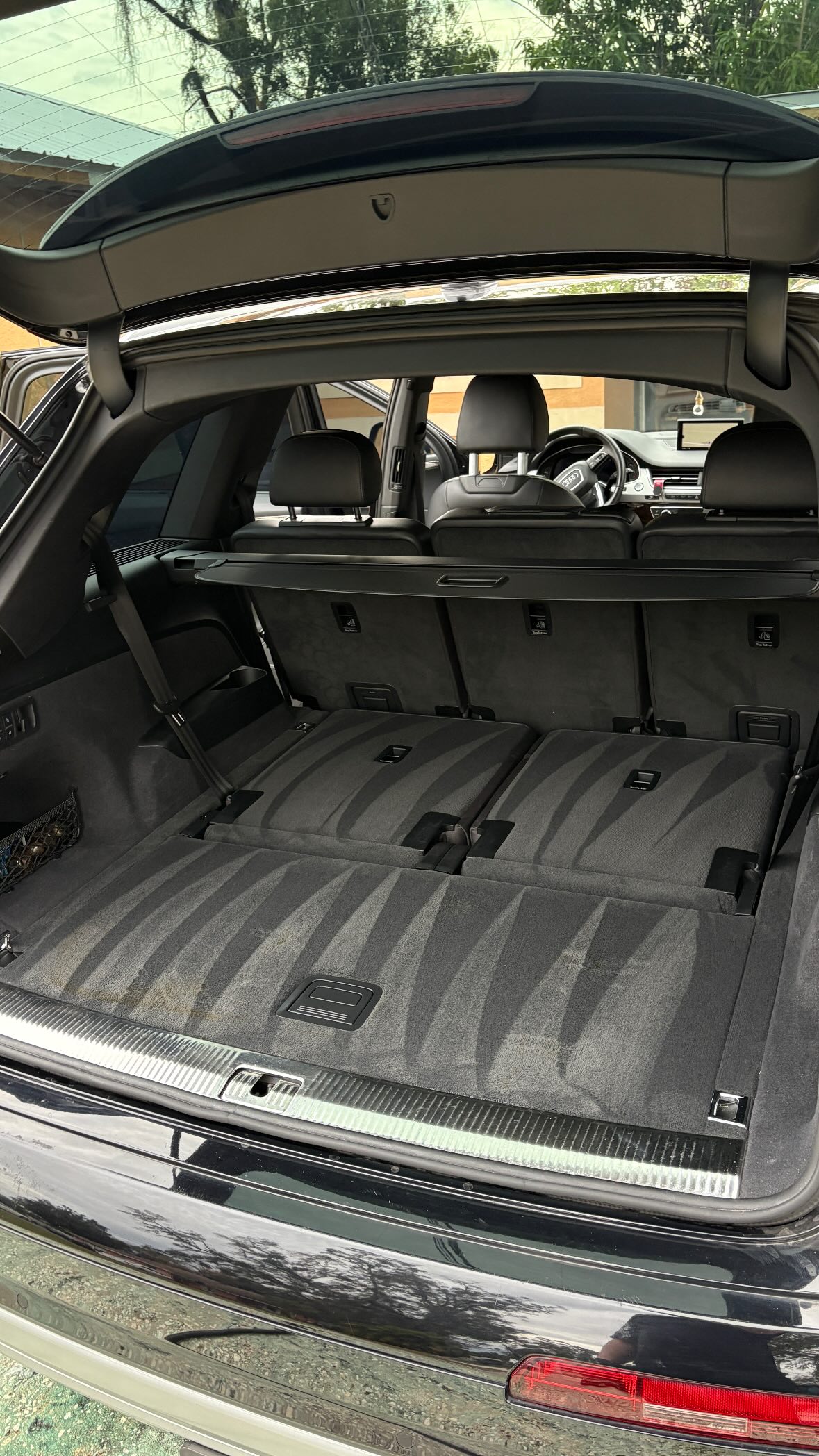 Clean SUV cargo area after interior detail