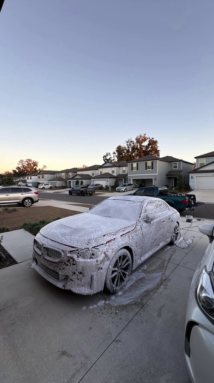 White Sedan Dusk Foam
